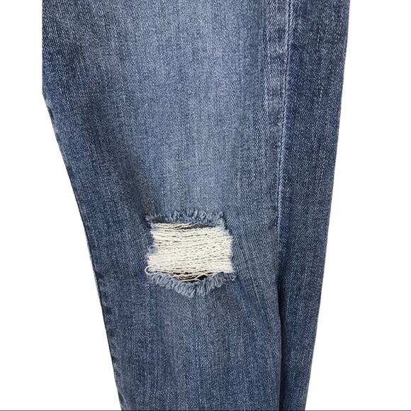 LOFT Modern Skinny Raw Hem Painted Floral Jeans - Picture 8 of 12